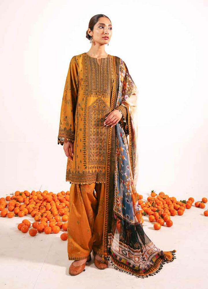 Zara Shahjahan Embroidered Lawn Suits Unstitched 3 Piece ZS21L 28 Shireen-B - Summer Collection