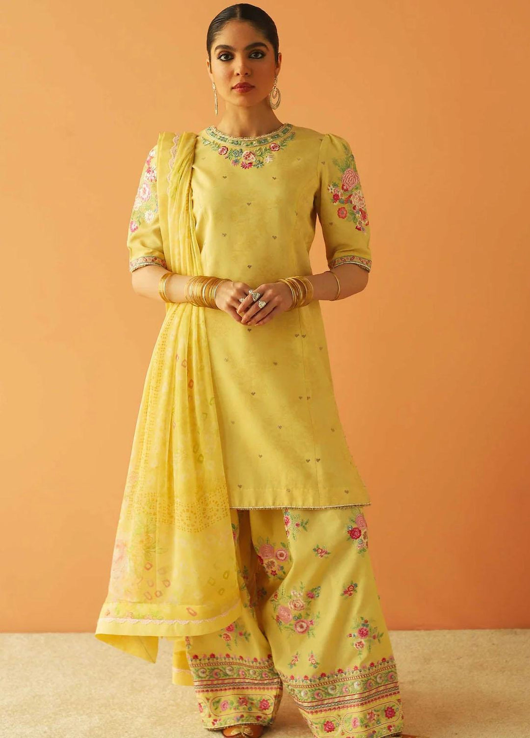 Zara Shahjahan Embroidered Lawn Suits Unstitched 3 Piece ZS23SS 4B - Spring / Summer Collection