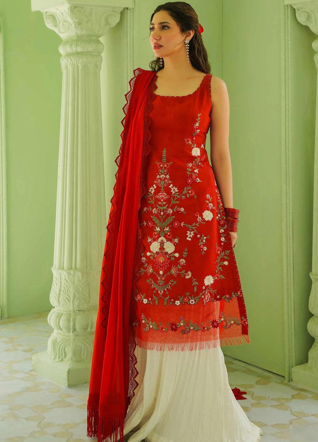 Zara Shahjahan Embroidered Lawn Suits Unstitched 3 Piece ZS23SS 5A - Spring / Summer Collection