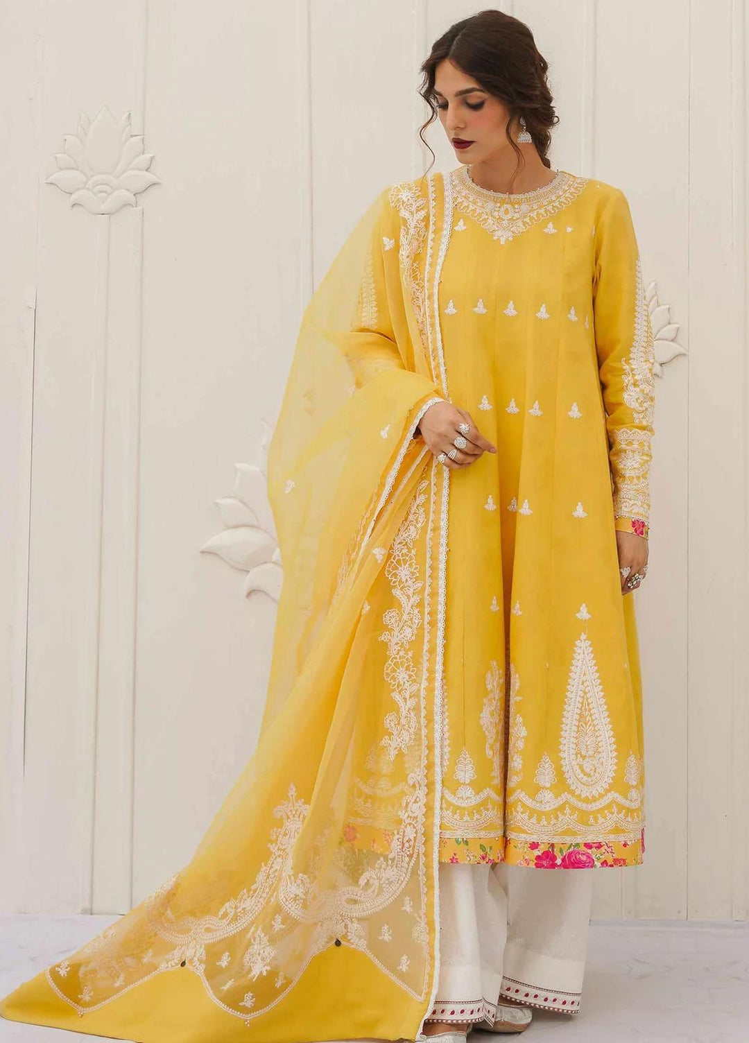 Zara Shahjahan Embroidered Lawn Suits Unstitched 3 Piece ZS23SS 9B - Spring / Summer Collection