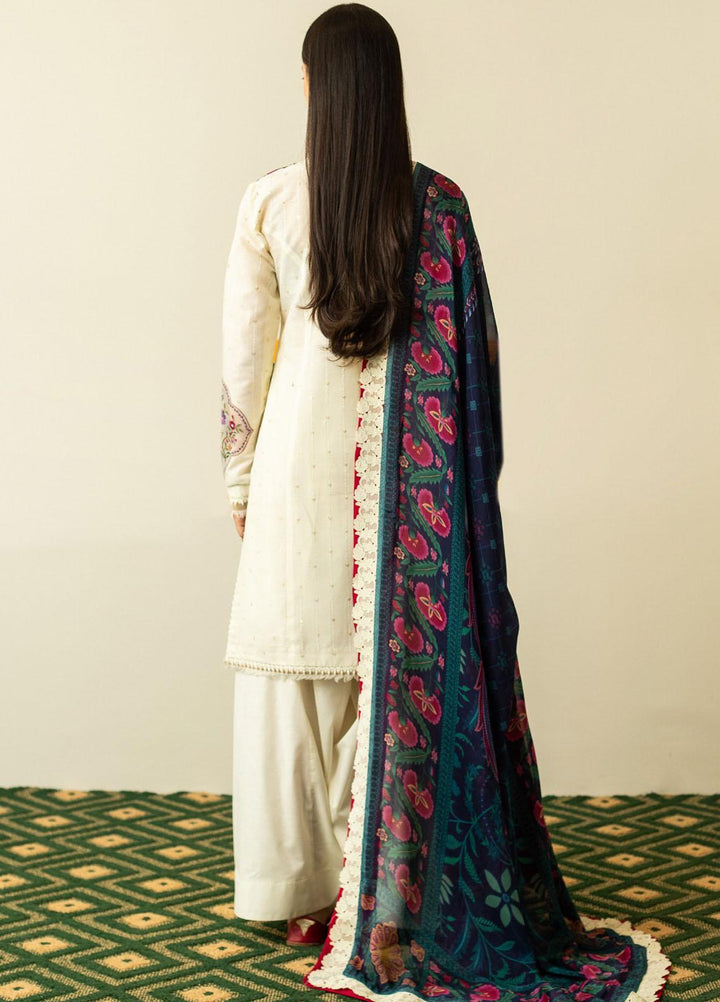 Zara Shahjahan Embroidered  Suits Unstitched 3 Piece ZS23SL-V2 D-08 - Summer Collection