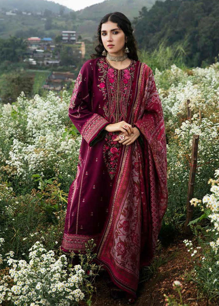 Zara Shahjahan Embroidered Khaddar Suits Unstitched 3 Piece ZS22WS Ezel - Winter Collection