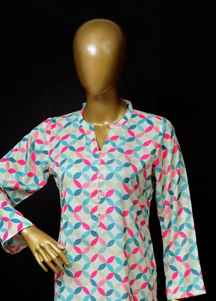 Zarah and Sarah Printed poly grip Suit Unstitched 2 Piece ZS24UC Fiesta Flair - Casual Collection