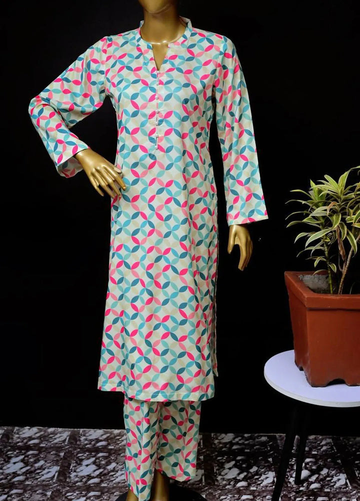 Zarah and Sarah Printed poly grip Suit Unstitched 2 Piece ZS24UC Fiesta Flair - Casual Collection