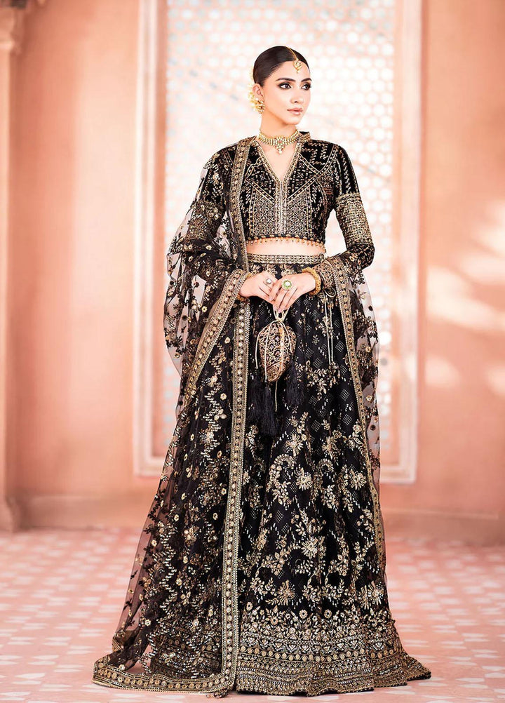 Zardozi By AIK Atelier Embroidered Velvet Suits Unstitched 3 Piece AIK23Z Look 04 - Premium Collection