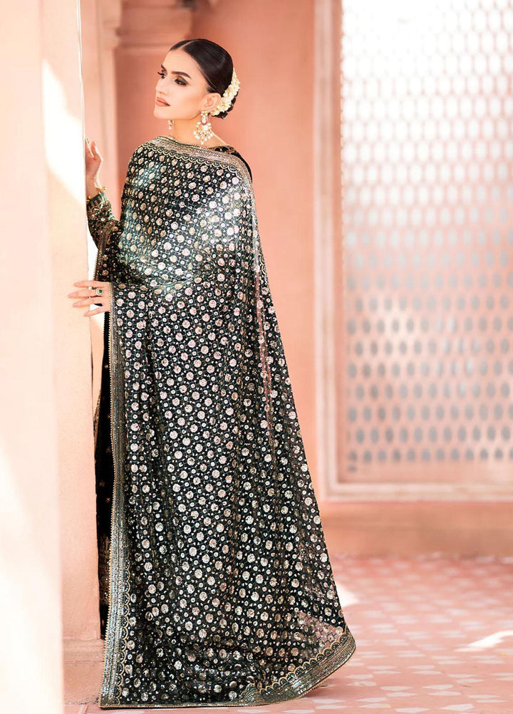 Zardozi By AIK Atelier Embroidered Velvet Suits Unstitched 3 Piece AIK23Z Look 05 - Premium Collection