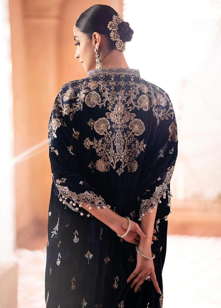 Zardozi By AIK Atelier Embroidered Velvet Suits Unstitched 2 Piece AIK23Z Look 10 - Premium Collection