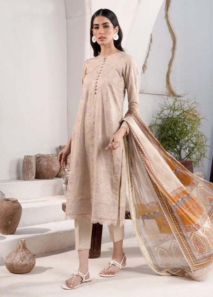 Zarif Embroidered Lawn Unstitched Suit 3 Piece ZF24E ZL 08 Divah - Eid Collection