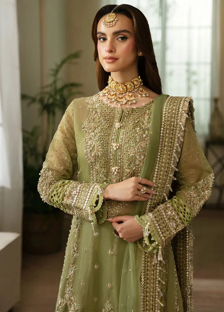 Zarin by Eleshia Embroidered Cotton Net Suits Unstitched 3 Piece ELS24ZL Jasmine - Formal Collection