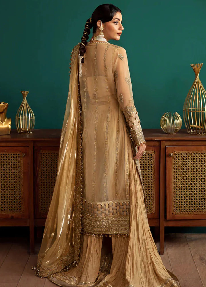 Zarin by Eleshia Embroidered Organza Suits Unstitched 3 Piece ELS24ZL Elana - Formal Collection