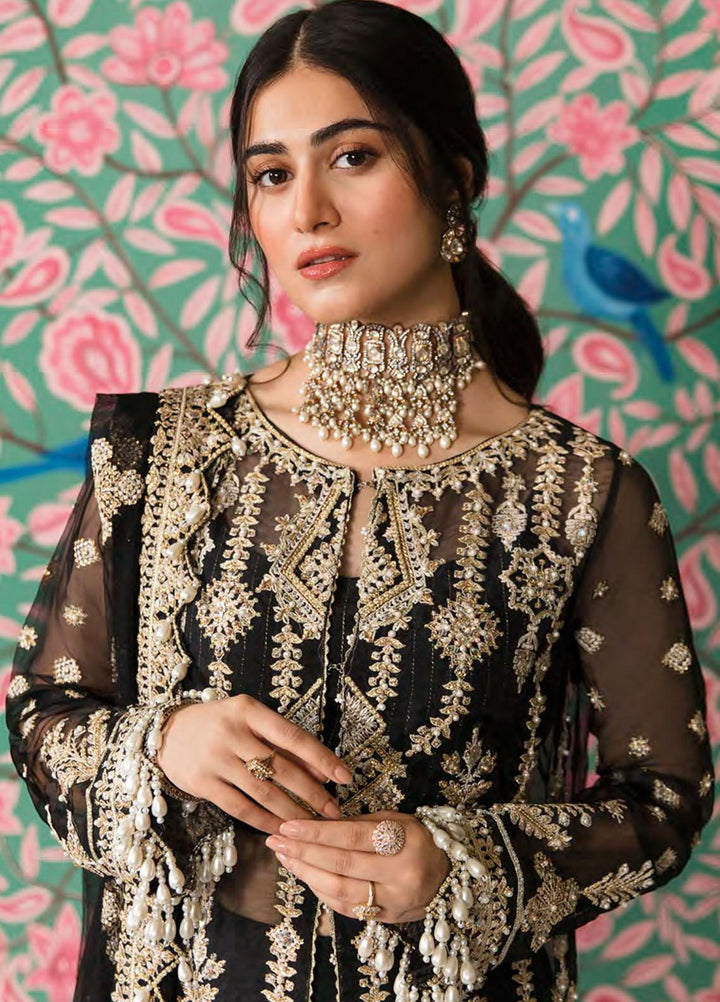 Zarin by Eleshia Embroidered Organza Suits Unstitched 3 Piece ELS23UF D-05 KABEERA - Luxury Formal Collection