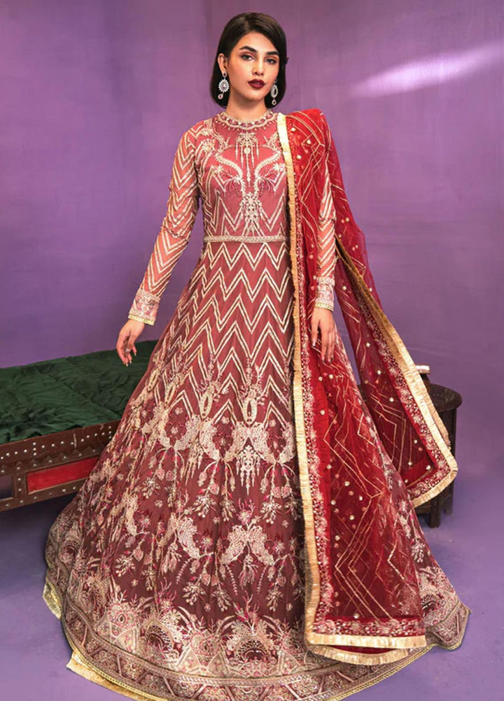 Zarish By Gisele Embroidered Net Suits Unstitched 3 Piece GL23Z SERINA - Festive Collection