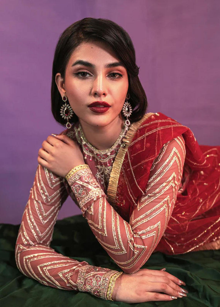 Zarish By Gisele Embroidered Net Suits Unstitched 3 Piece GL23Z SERINA - Festive Collection