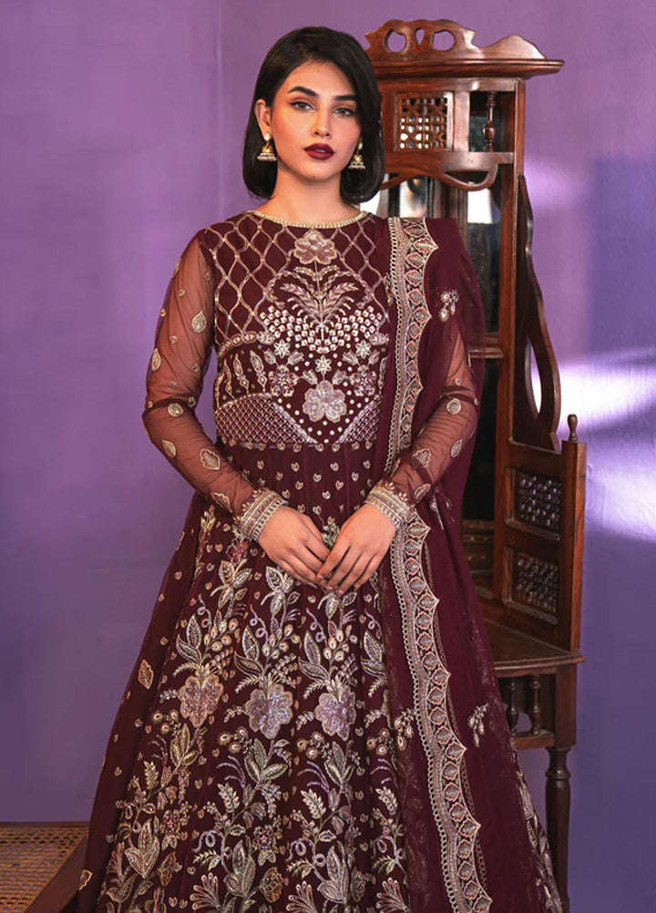 Zarish By Gisele Embroidered Net Suits Unstitched 3 Piece GL23Z SPEZALA - Festive Collection