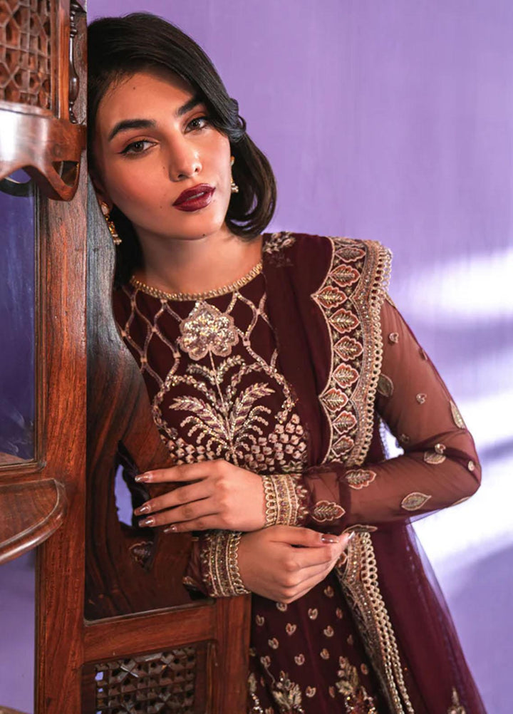 Zarish By Gisele Embroidered Net Suits Unstitched 3 Piece GL23Z SPEZALA - Festive Collection