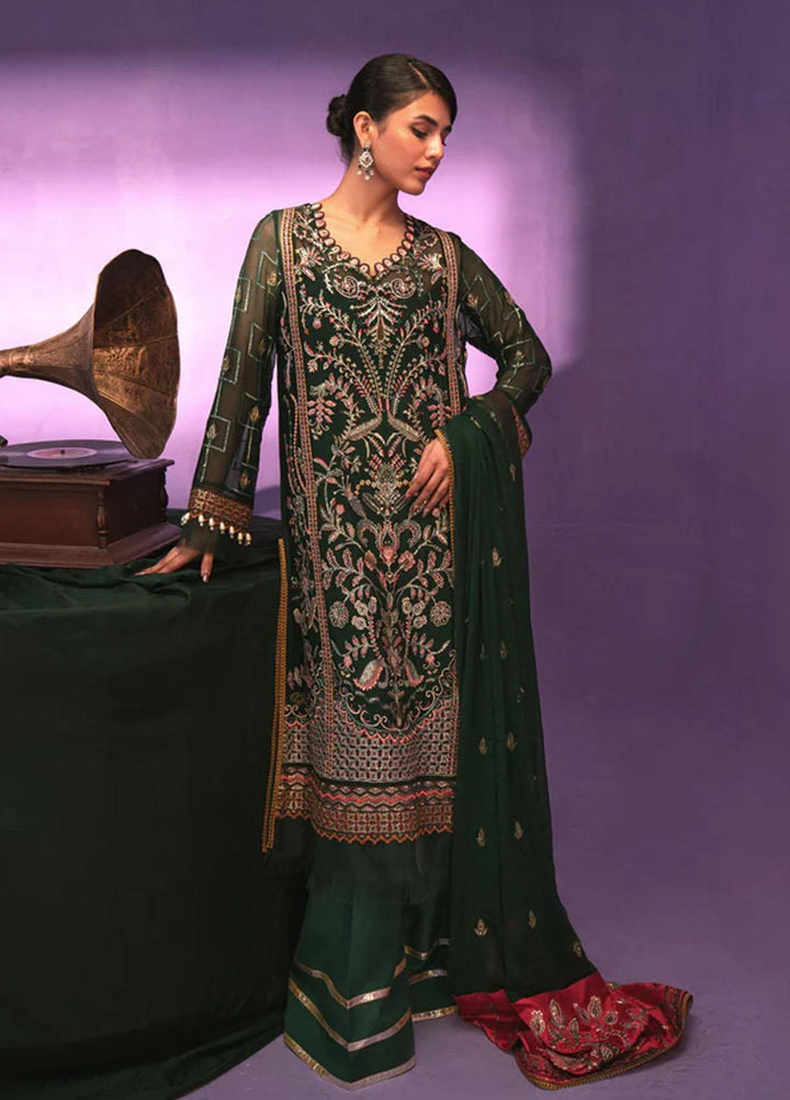 Zarish By Gisele Embroidered Chiffon Suits Unstitched 3 Piece GL23Z ZAITOON - Festive Collection