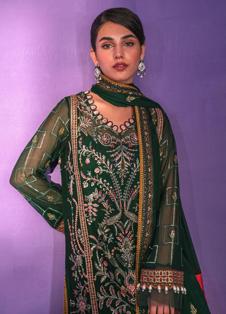 Zarish By Gisele Embroidered Chiffon Suits Unstitched 3 Piece GL23Z ZAITOON - Festive Collection