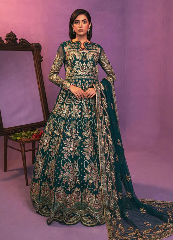 Zarish By Gisele Embroidered Net Suits Unstitched 3 Piece GL23Z ZARGHUNA - Festive Collection