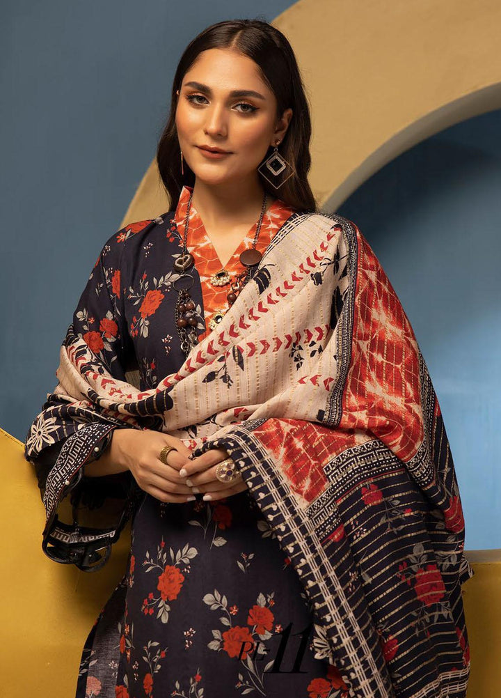 Zarki's By Riaz Arts Printed Khaddar Suits Unstitched 3 Piece RA23ZK D-03 - Winter Collection