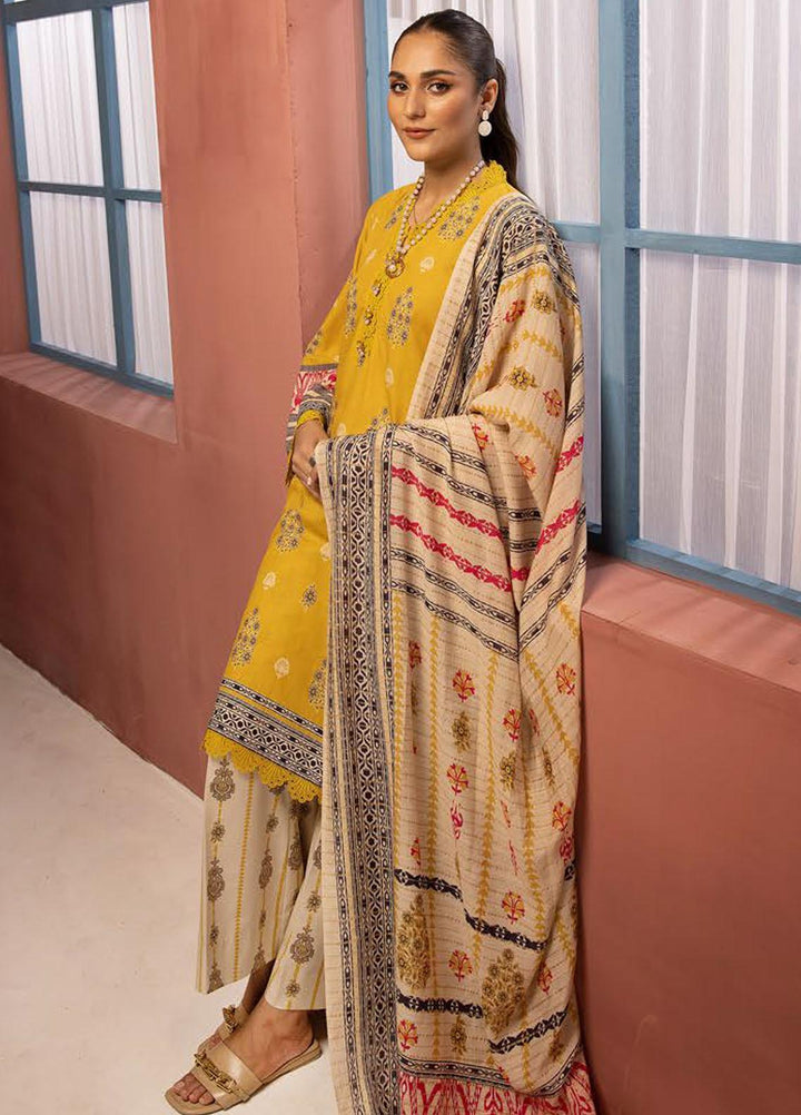 Zarki's By Riaz Arts Printed Khaddar Suits Unstitched 3 Piece RA23ZK D-07 - Winter Collection