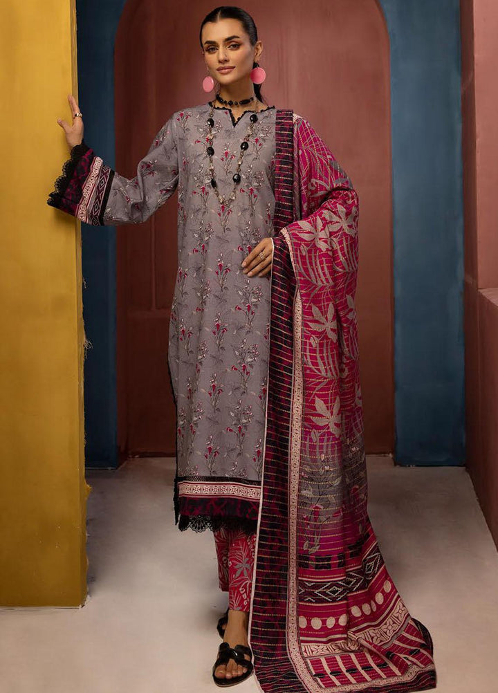 Zarki's By Riaz Arts Printed Khaddar Suits Unstitched 3 Piece RA23ZK D-08 - Winter Collection