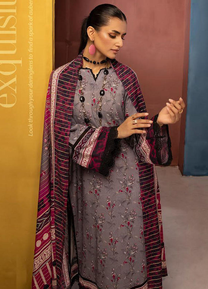 Zarki's By Riaz Arts Printed Khaddar Suits Unstitched 3 Piece RA23ZK D-08 - Winter Collection