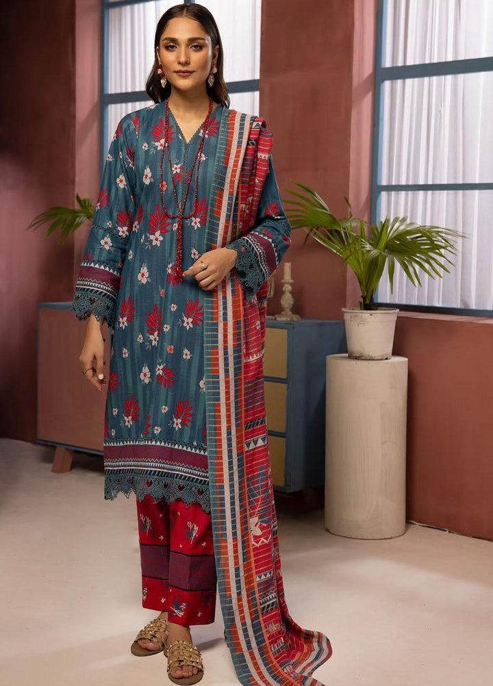 Zarki's By Riaz Arts Printed Khaddar Suits Unstitched 3 Piece RA23ZK D-09 - Winter Collection