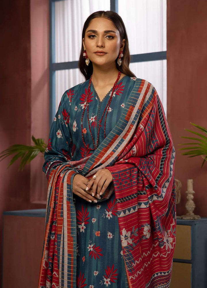 Zarki's By Riaz Arts Printed Khaddar Suits Unstitched 3 Piece RA23ZK D-09 - Winter Collection