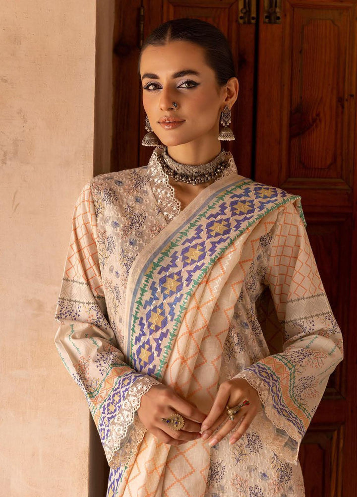 Zarkis By Riaz Arts Printed Chikankari Suits Unstitched 3 Piece RA23Z D-10 - Summer Collection