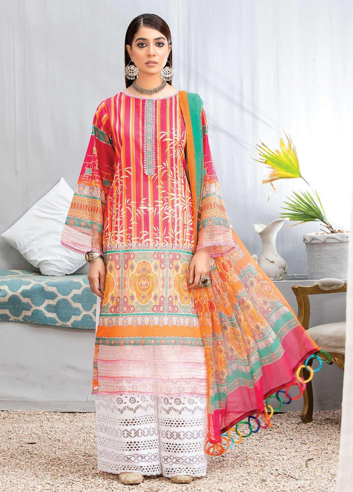 Zarkis by Riaz Arts Printed Lawn Suits Unstitched 3 Piece RA22Z DE-02 - Summer Collection