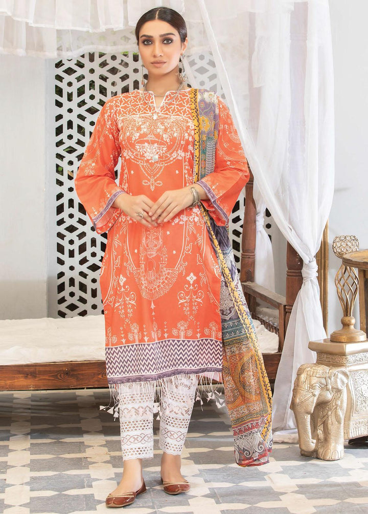 Zarkis by Riaz Arts Printed Lawn Suits Unstitched 3 Piece RA22Z DE-07 - Summer Collection