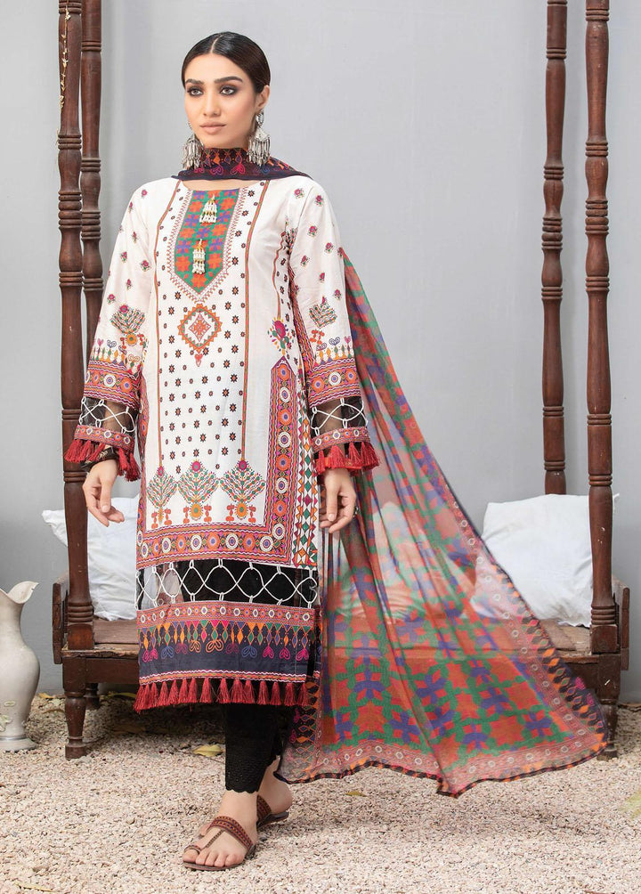 Zarkis by Riaz Arts Printed Lawn Suits Unstitched 3 Piece RA22Z DE-08 - Summer Collection