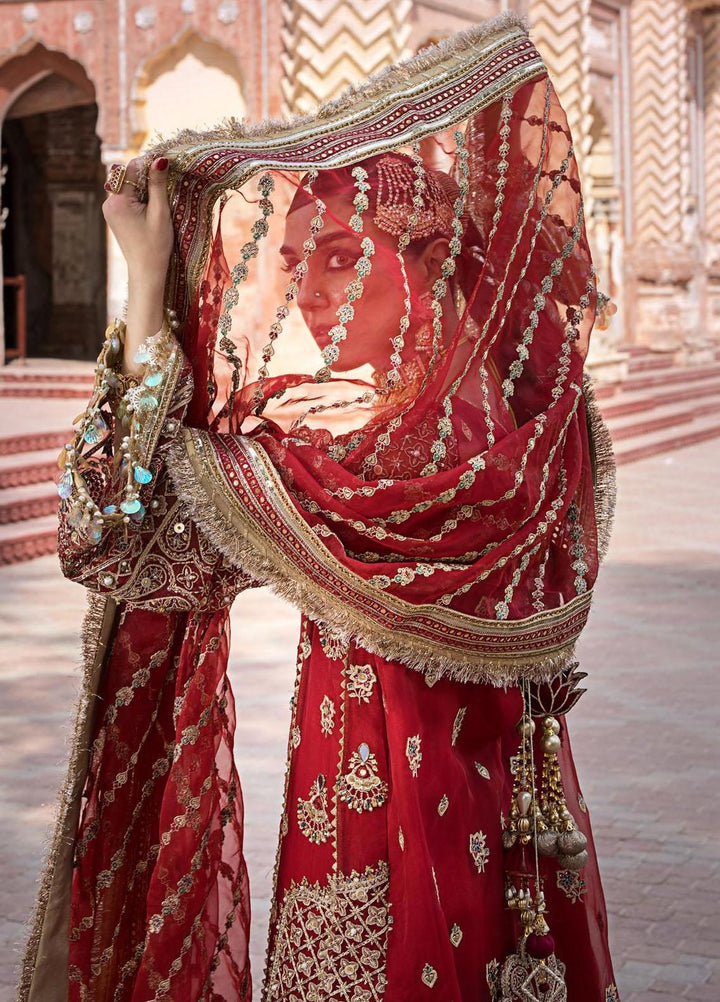 Zarlish by Mohsin Naveed Ranjha Embroidered  Suits Unstitched 3 Piece MNR23-Z4 ZWU-23-27 Biya Begum - Festive Collection