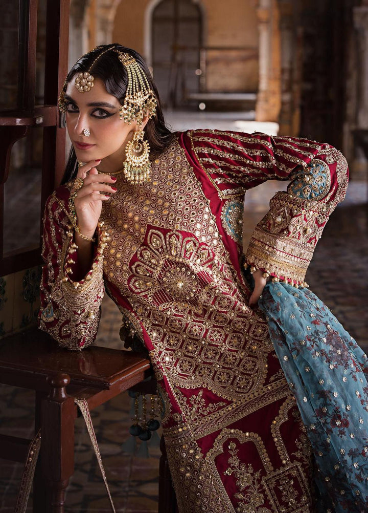 Zarlish by Mohsin Naveed Ranjha Embroidered  Suits Unstitched 3 Piece MNR23-Z4 ZWU-23-29 Bibi Lal - Festive Collection