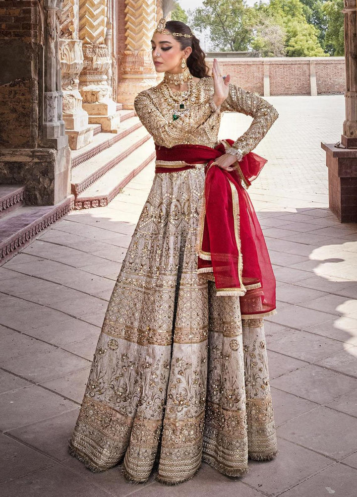 Zarlish by Mohsin Naveed Ranjha Embroidered  Suits Unstitched 3 Piece MNR23-Z4 ZWU-23-32 Moti - Festive Collection