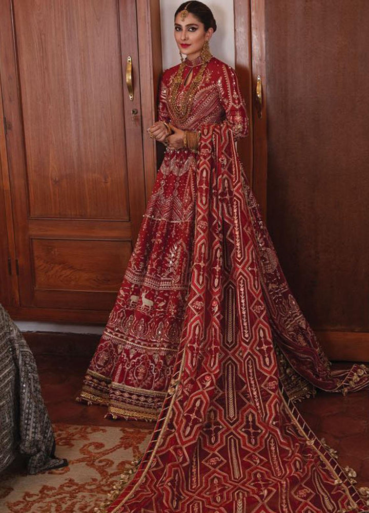 Zarlish by MNR Embroidered Raw Silk Suits Unstitched 3 Piece MNR21Z BIA (ZWU-21-05) - Luxury Formals Collection