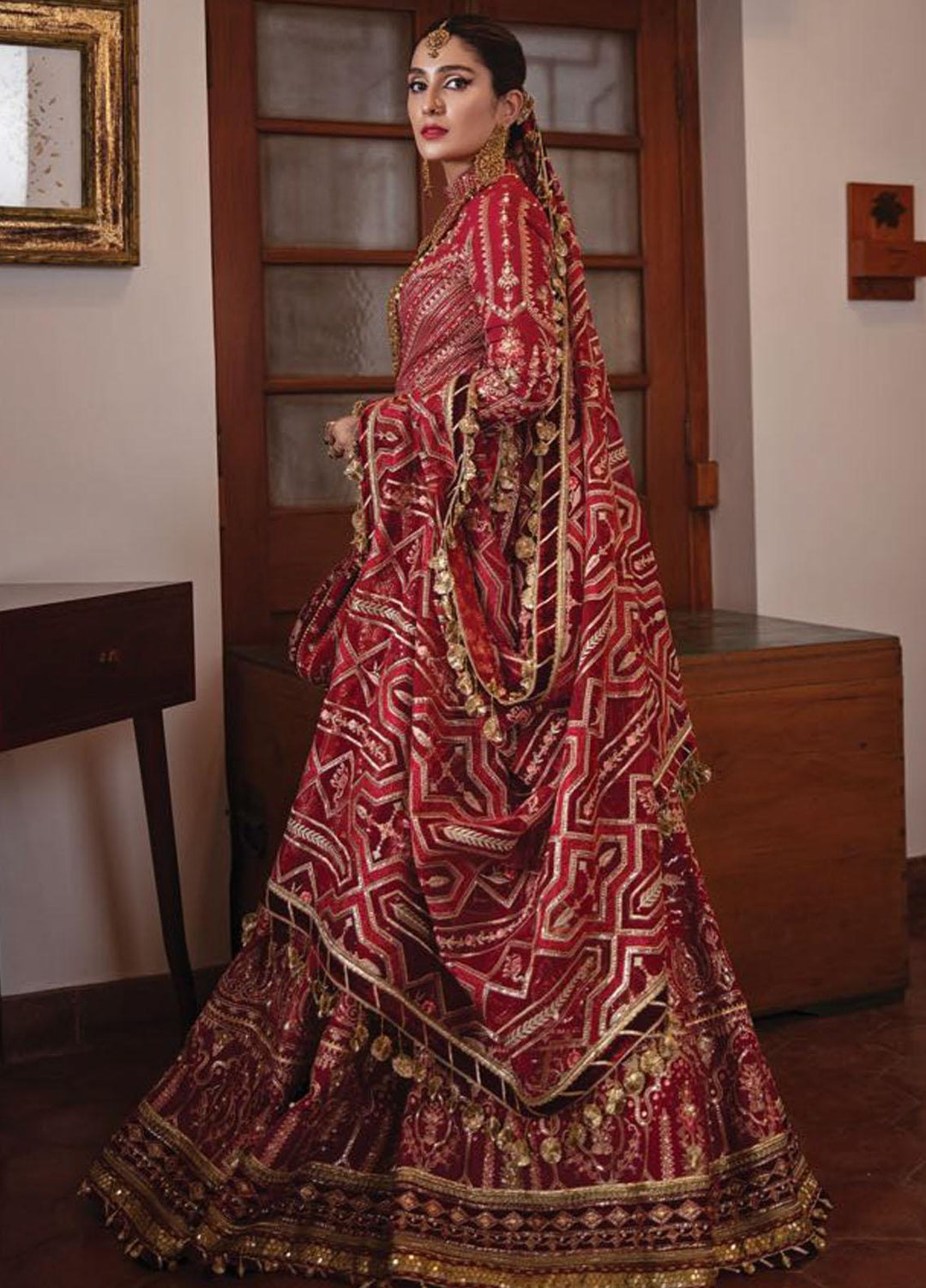 Zarlish by MNR Embroidered Raw Silk Suits Unstitched 3 Piece MNR21Z BIA (ZWU-21-05) - Luxury Formals Collection