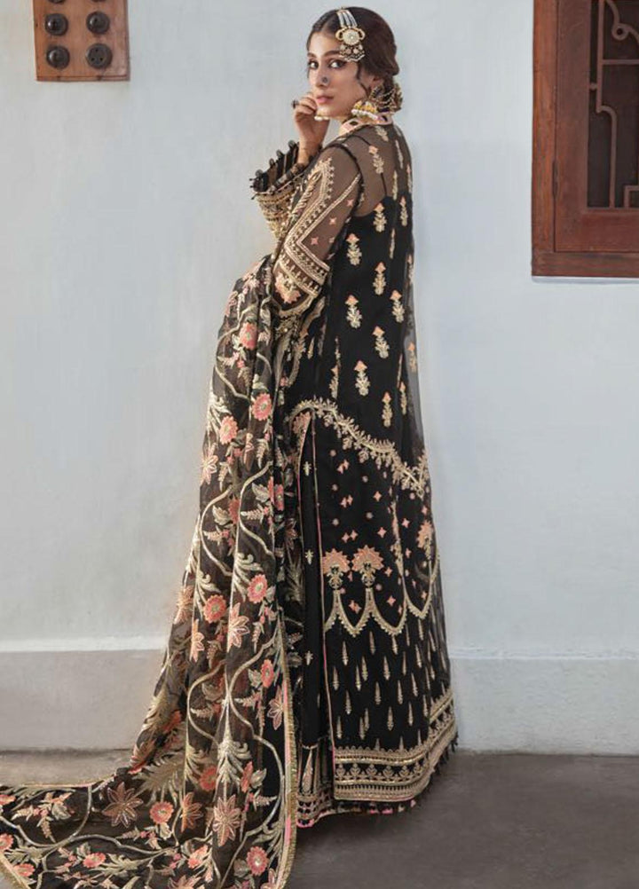 Zarlish by MNR Embroidered Organza Suits Unstitched 3 Piece MNR21Z MALHAAR (ZWU-21-04) - Luxury Formals Collection