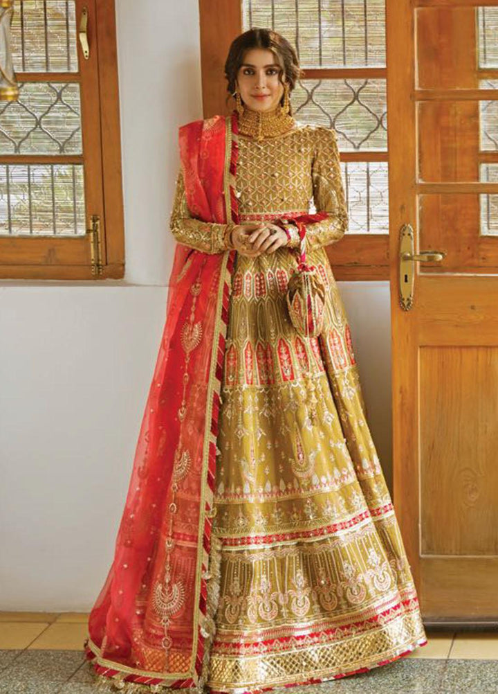 Zarlish by MNR Embroidered Raw Silk Suits Unstitched 3 Piece MNR21Z MISHII (ZWU-21-03) - Luxury Formals Collection