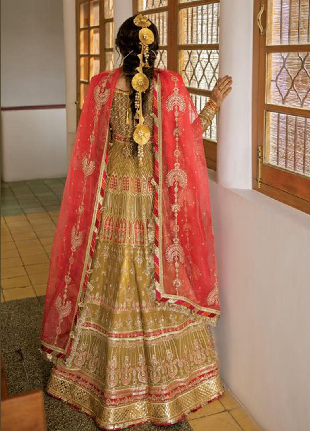 Zarlish by MNR Embroidered Raw Silk Suits Unstitched 3 Piece MNR21Z MISHII (ZWU-21-03) - Luxury Formals Collection