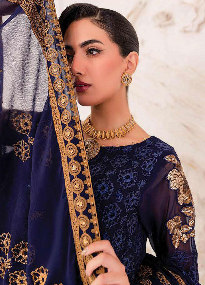 Zarposh By Charizma Embroidered Chiffon Suits Unstitched 3 Piece CRZ23ZP CZP3-06 - Formal Collection