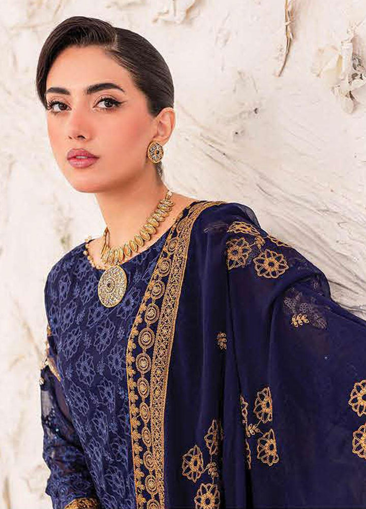 Zarposh By Charizma Embroidered Chiffon Suits Unstitched 3 Piece CRZ23ZP CZP3-06 - Formal Collection