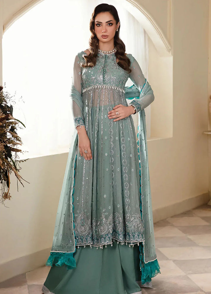 Zarposh Pret Embroidered Chiffon 3 Piece Suit Abroo