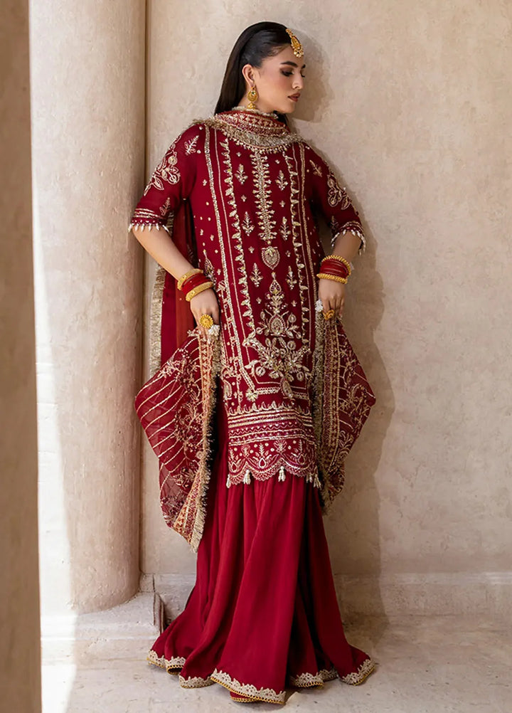 Zarposh Pret Embroidered Chiffon 3 Piece Suit Roshan