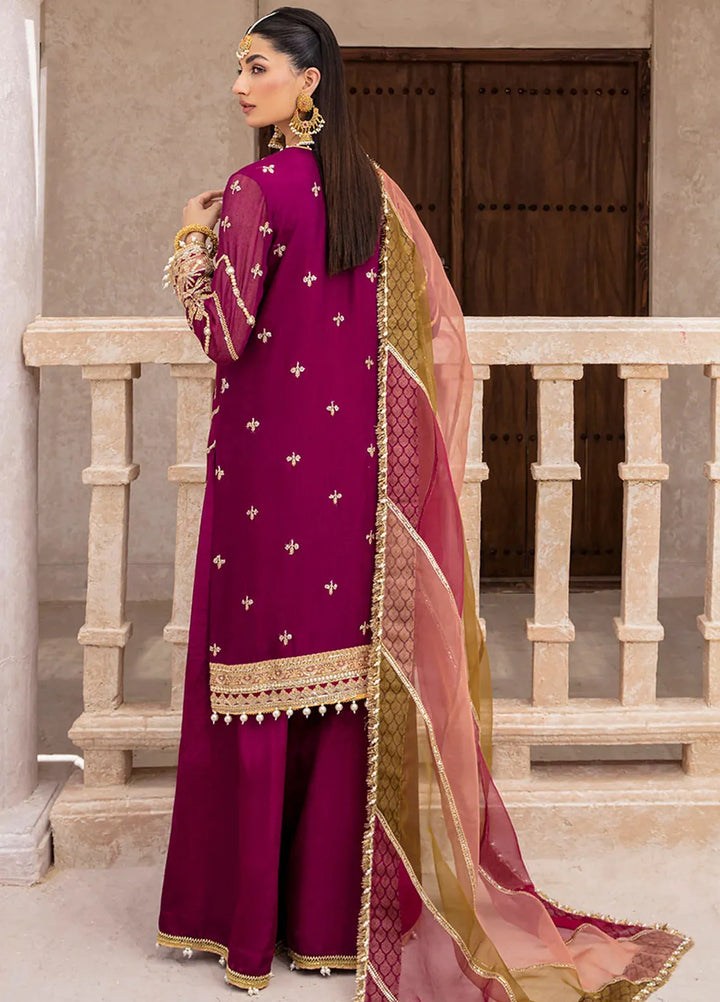 Zarposh Pret Embroidered Net 3 Piece Suit Miraka