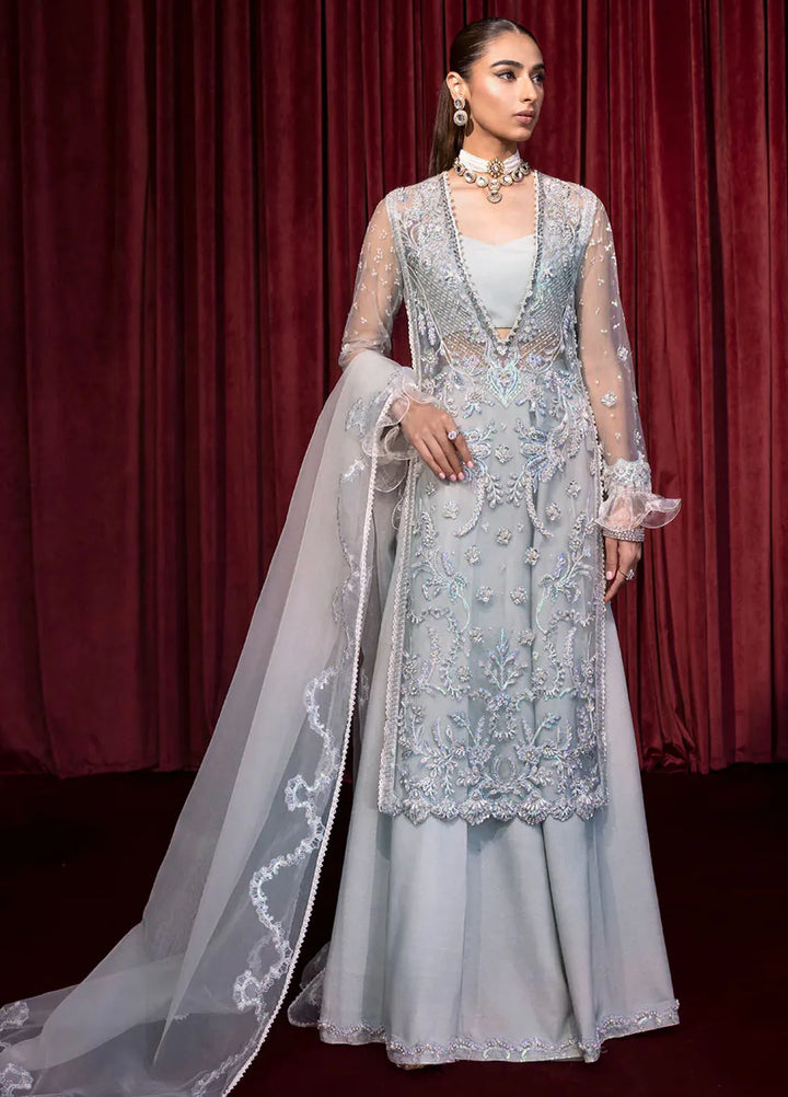 Embroidered Net 3 Piece Suit