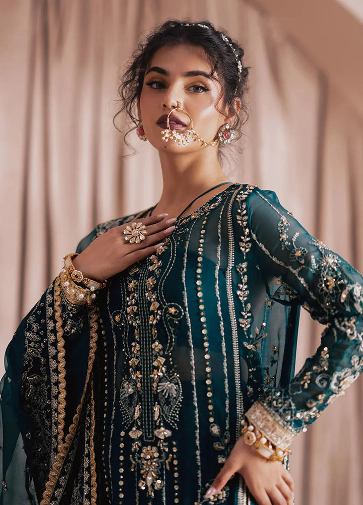 Zarposh Pret Embroidered Organza 3 Piece Suit Firaaq