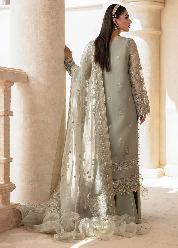 Zarposh Pret Embroidered Organza 3 Piece Suit Mushk