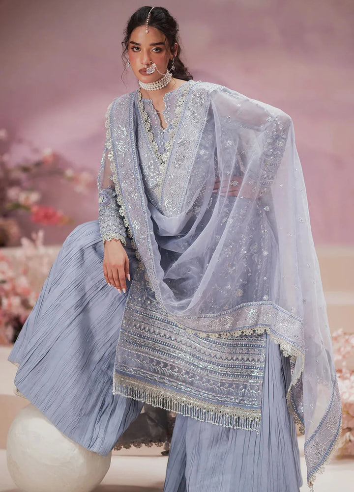 Zarposh Pret Embroidered Organza 3 Piece Suit Zemal