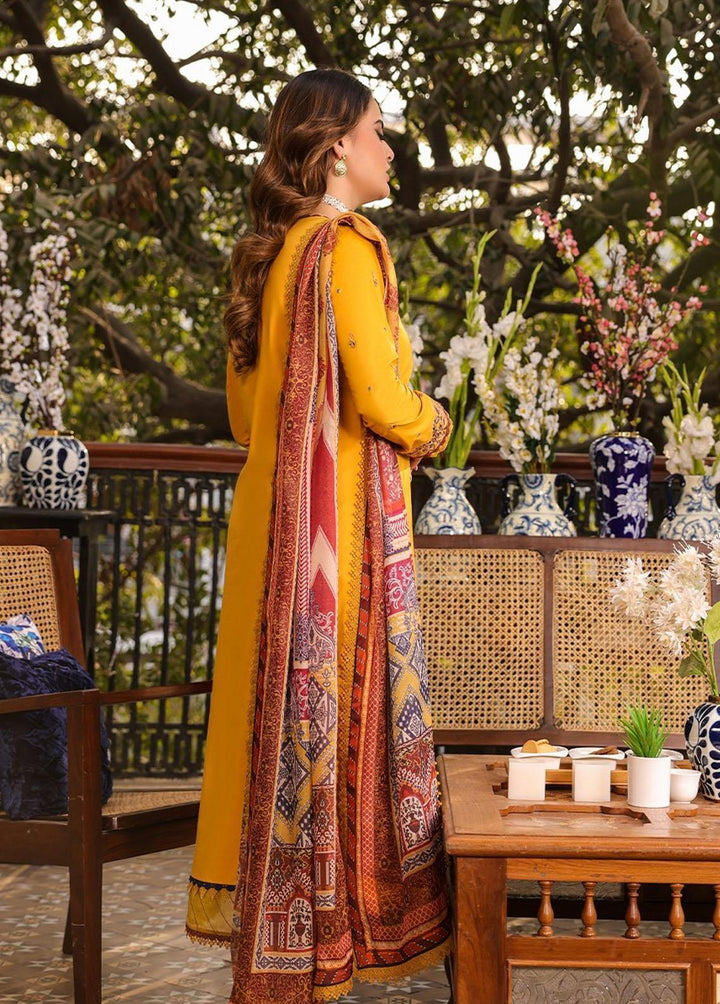 Zarq Barq By Asim Jofa Embroidered Cambric Suits Unstitched 3 Piece AJ23ZB AJZB-01 - Eid Collection